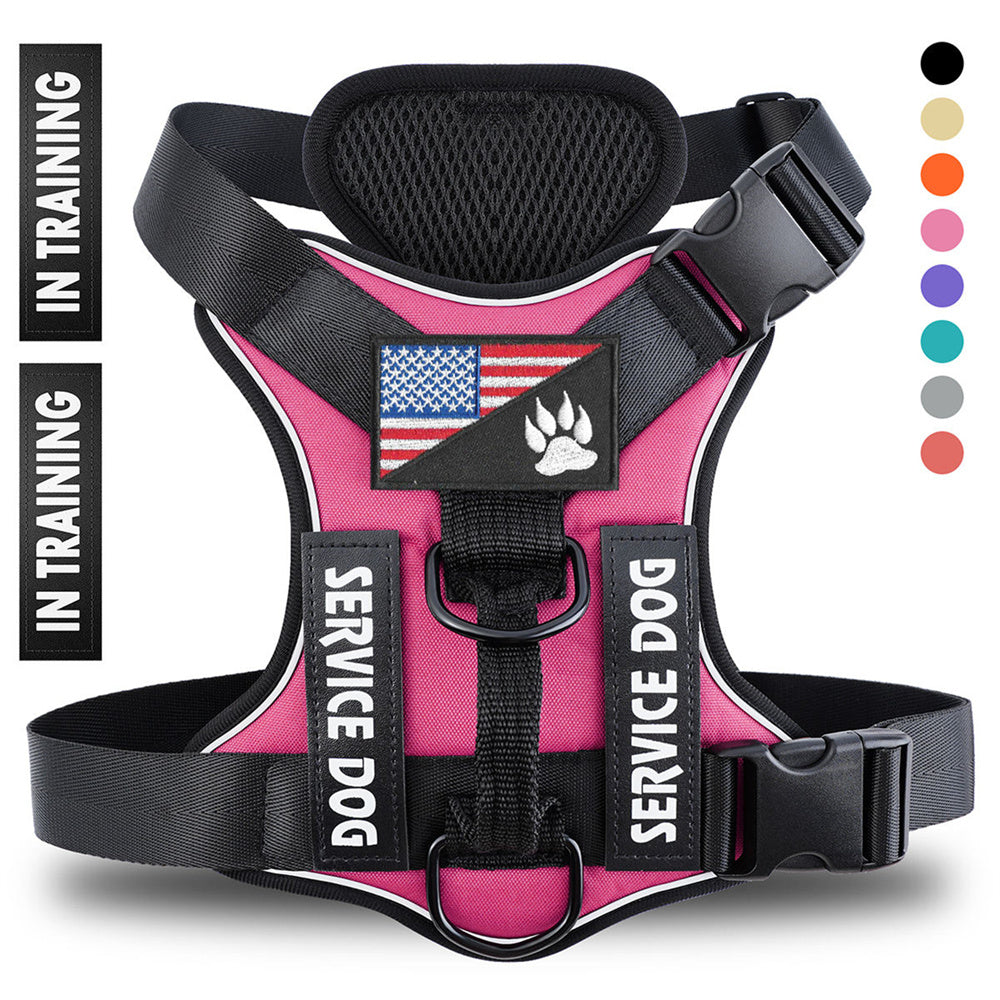Reflective Dog Harness — Adjustable, Breathable, 6 Colors