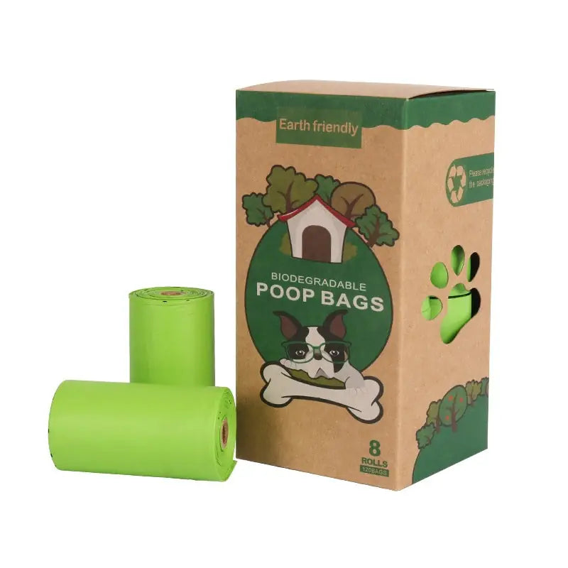 Eco-Friendly Dog Poop Bags – Corn Starch Biodegradable & PLA Compostable Pet Waste Bags (Leak-Proof)