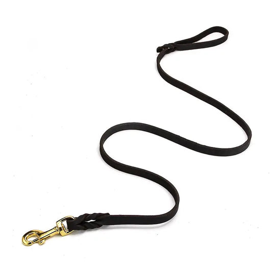 Leather Dog Leash for Large Dogs – German Shepherd & Golden Retriever