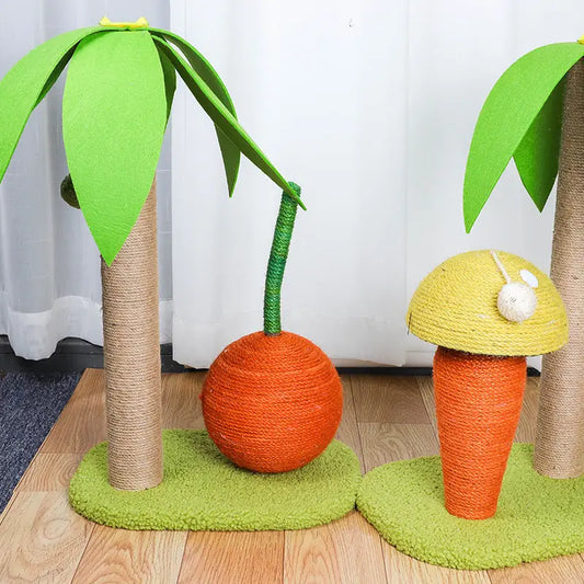 Sisal Coconut Tree Cat Toy – Scratching Post & Climbing Frame