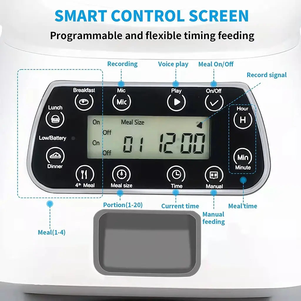3.5 L Smart Pet Feeder – Smart Scheduled Feeding for Pets