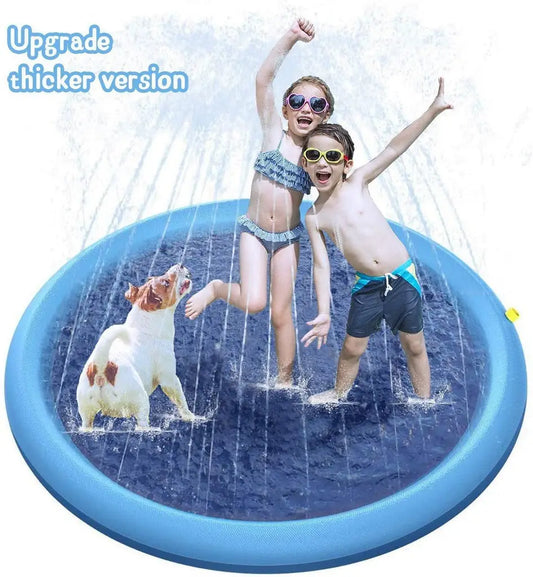 Pet Splash Mat – Non-Slip Water Sprinkler Pad for Dogs & Kids