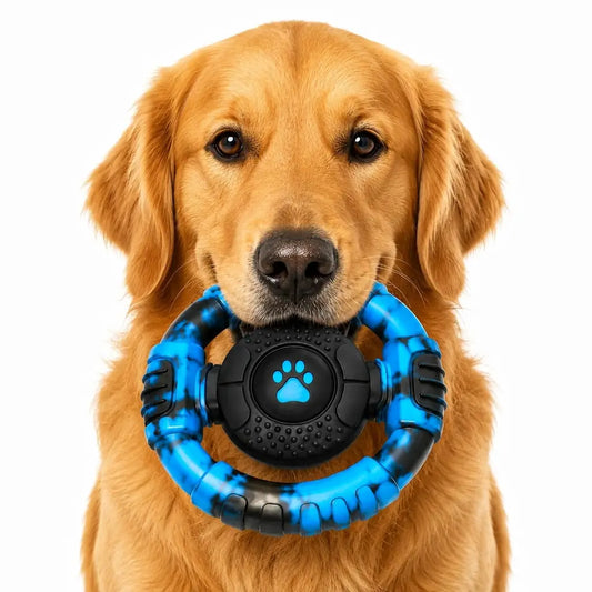 Tough Dog Toys for Aggressive Chewers – Indestructible Nylon Chew Toy with Squeaker