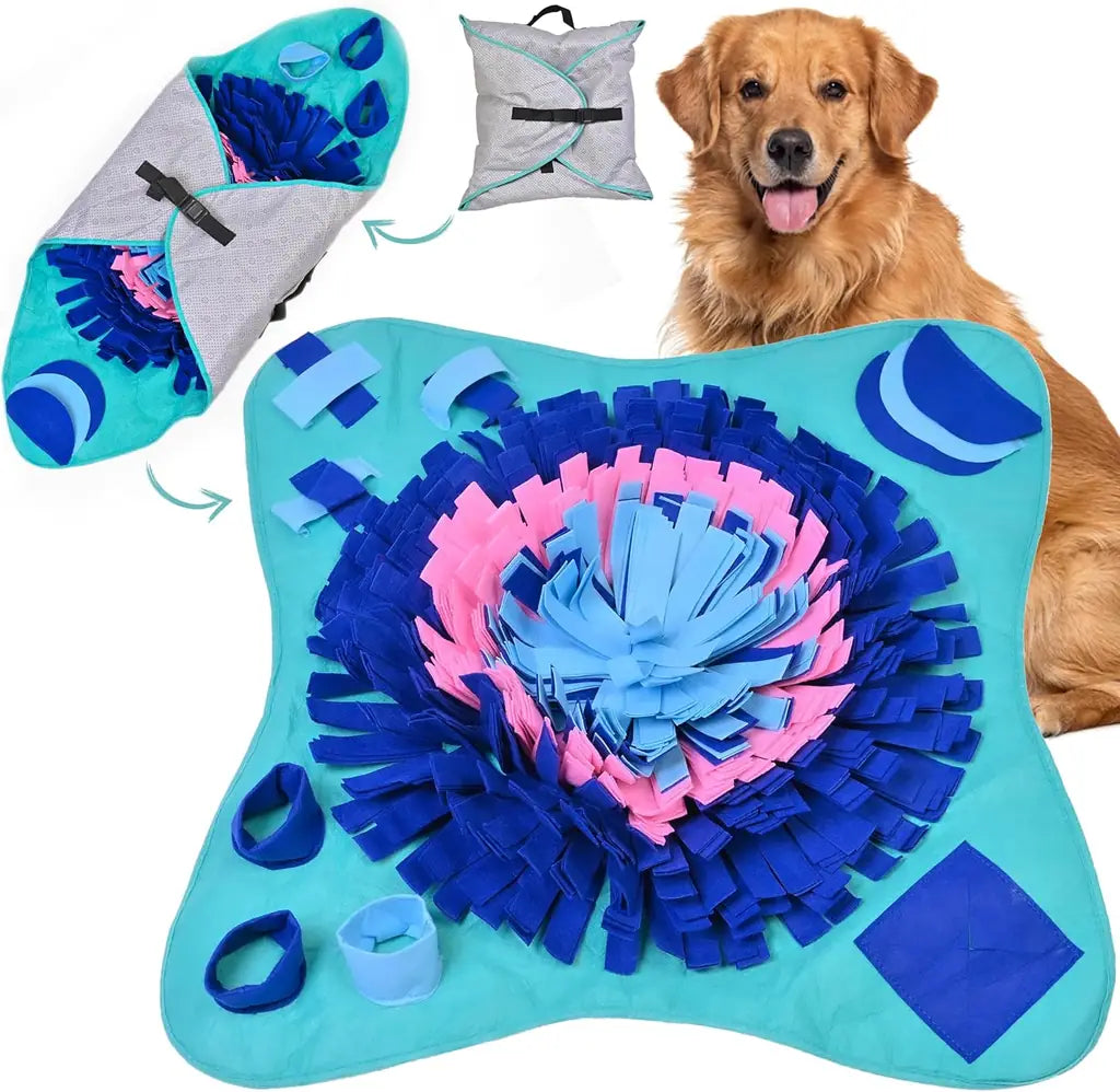 Adjustable Dog Snuffle Mat - Interactive Slow Feed Puzzle