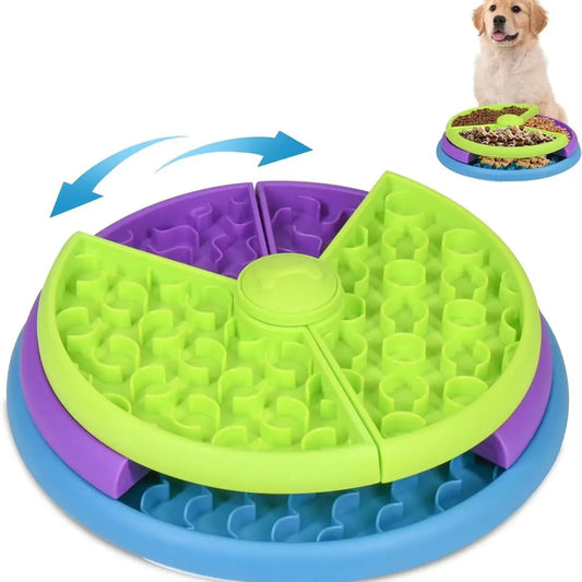 Puzzle Raider - 3-Tier Rotating Slow Feeder Bowl