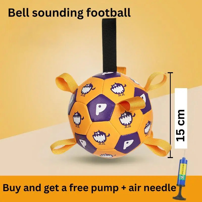 Inflatable Dog Football Toy – Outdoor Training & Teething Fun