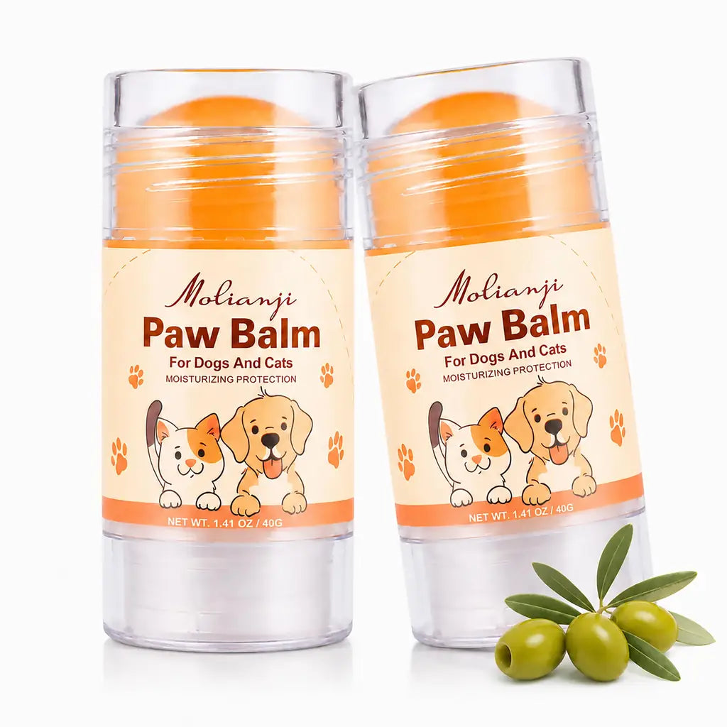 Molianji Dog & Cat Paw Balm Stick – Lick-Safe Moisturizer for Dry Cracked Paws & Nose