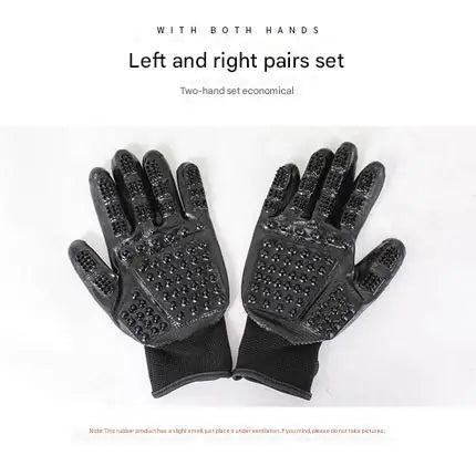 Pet Grooming & Bath Gloves – Hair Removal & Massage Tool