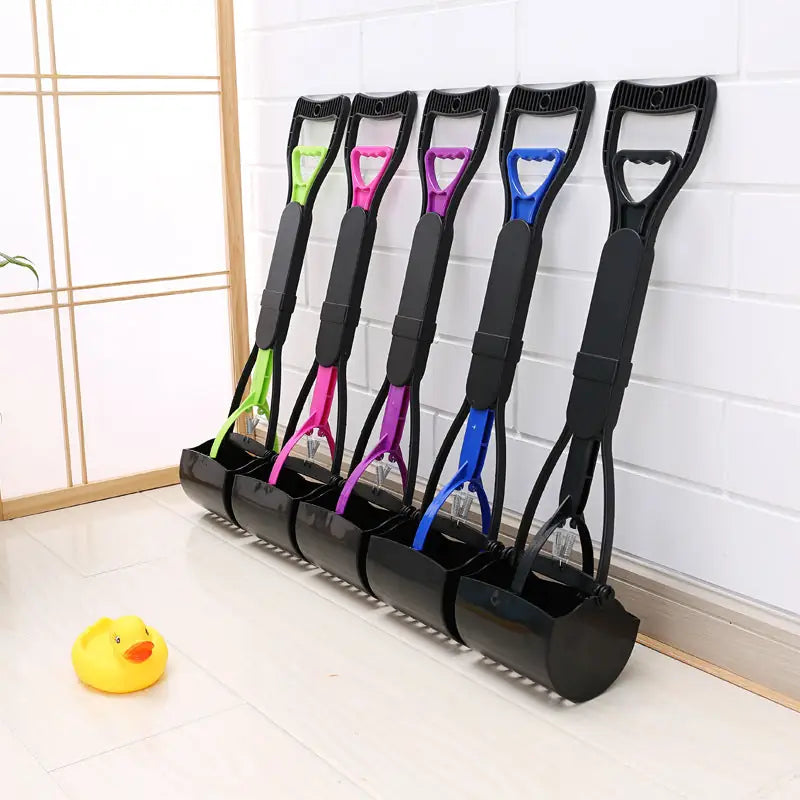 Long Handle Pet Poop Scooper – No-Bend Waste Picker Tool