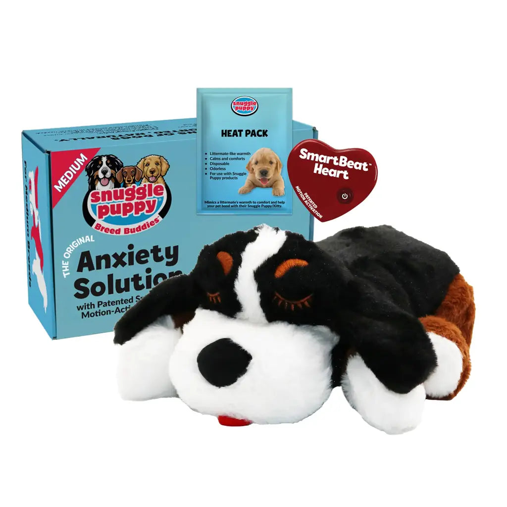 Snuggle Puppy Heart beat Dog Toy Real-Feel Pulse Heat Pack & Batteries