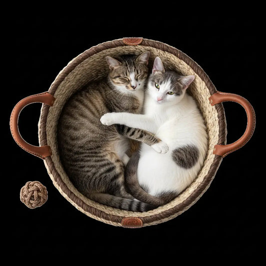Woven Comfort Nest - All-Season Rattan Pet Bed