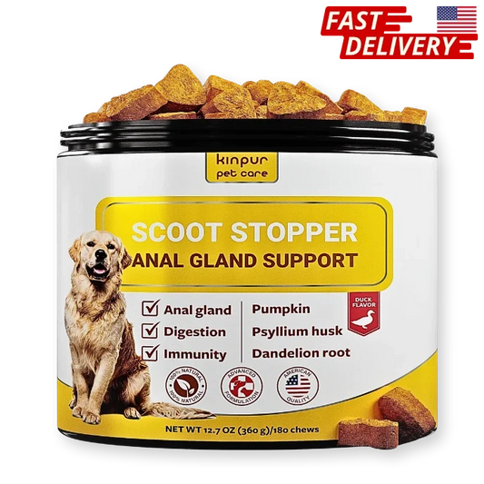 Kinpur Pet Care Scoot Stopper Soft Chews Fiber for Dogs Dog Anal