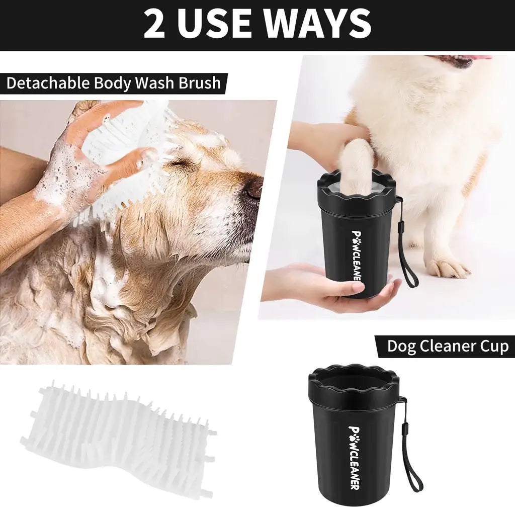 Comotech 7-in-1 Dog Paw Cleaner Cup Kit – Silicone Paw Washer for Dogs & Cats