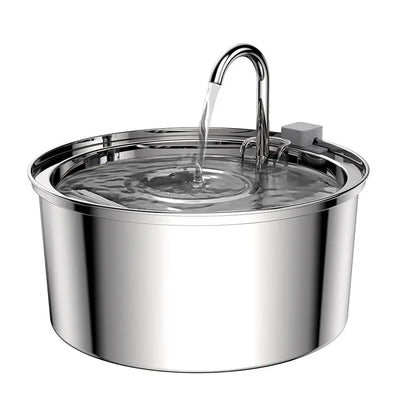 3.2L Stainless Steel Pet Drinking Fountain – Automatic Water Circulation for Cats & Dogs