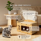 TV Shape Cat Scratcher House with Sisal & Teaser Balls – Cats Up to 20 lbs
