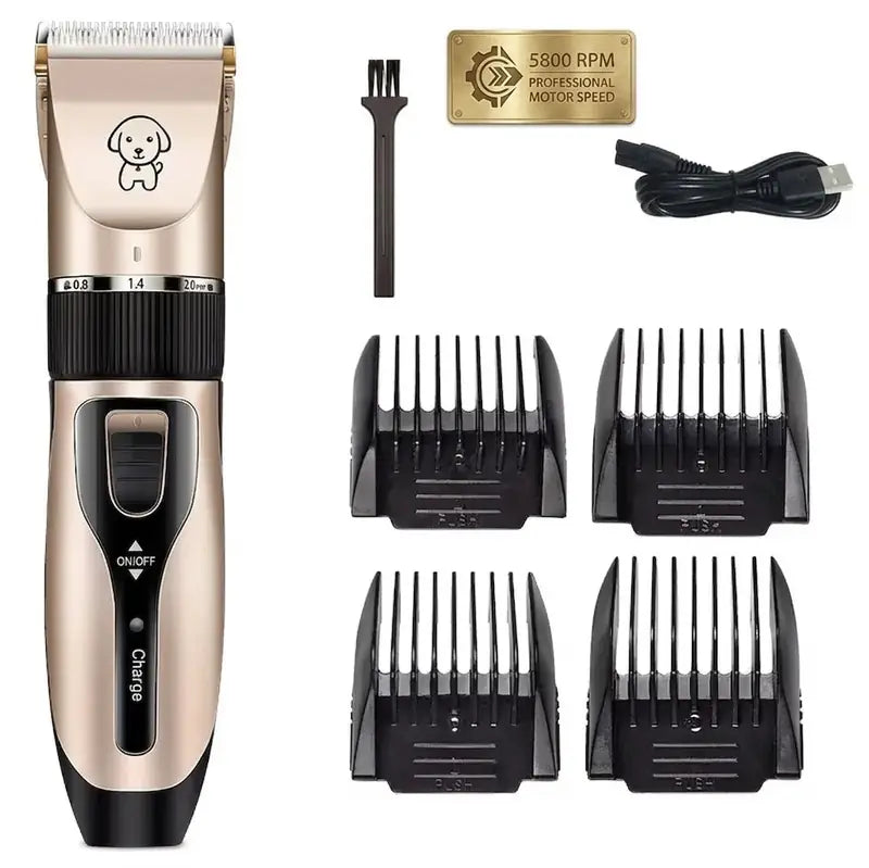 Low Noise Cordless Dog & Cat Grooming Clipper Kit | PawVortex