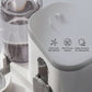 4 Colors Gravity Pet Feeder Water Dispenser Cute Cat Shaped Automatic Food Water Bowl Large Capacity Detachable Stable Anti Slip Base Feeding Supplies For Cats Puppies Small Animals Home Indoor Use