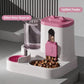 4 Colors Gravity Pet Feeder Water Dispenser Cute Cat Shaped Automatic Food Water Bowl Large Capacity Detachable Stable Anti Slip Base Feeding Supplies For Cats Puppies Small Animals Home Indoor Use