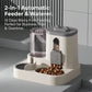4 Colors Gravity Pet Feeder Water Dispenser Cute Cat Shaped Automatic Food Water Bowl Large Capacity Detachable Stable Anti Slip Base Feeding Supplies For Cats Puppies Small Animals Home Indoor Use