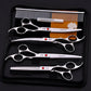 7.0 Inch Jipai Colorful Pet Grooming Scissors Set – Professional Colorful Stainless Steel Shears for Dogs & Cats