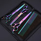 7.0 Inch Jipai Colorful Pet Grooming Scissors Set – Professional Colorful Stainless Steel Shears for Dogs & Cats
