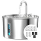 KOOGMOON Stainless Steel Cat Water Fountain, 74oz & 108oz