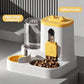 4 Colors Gravity Pet Feeder Water Dispenser Cute Cat Shaped Automatic Food Water Bowl Large Capacity Detachable Stable Anti Slip Base Feeding Supplies For Cats Puppies Small Animals Home Indoor Use