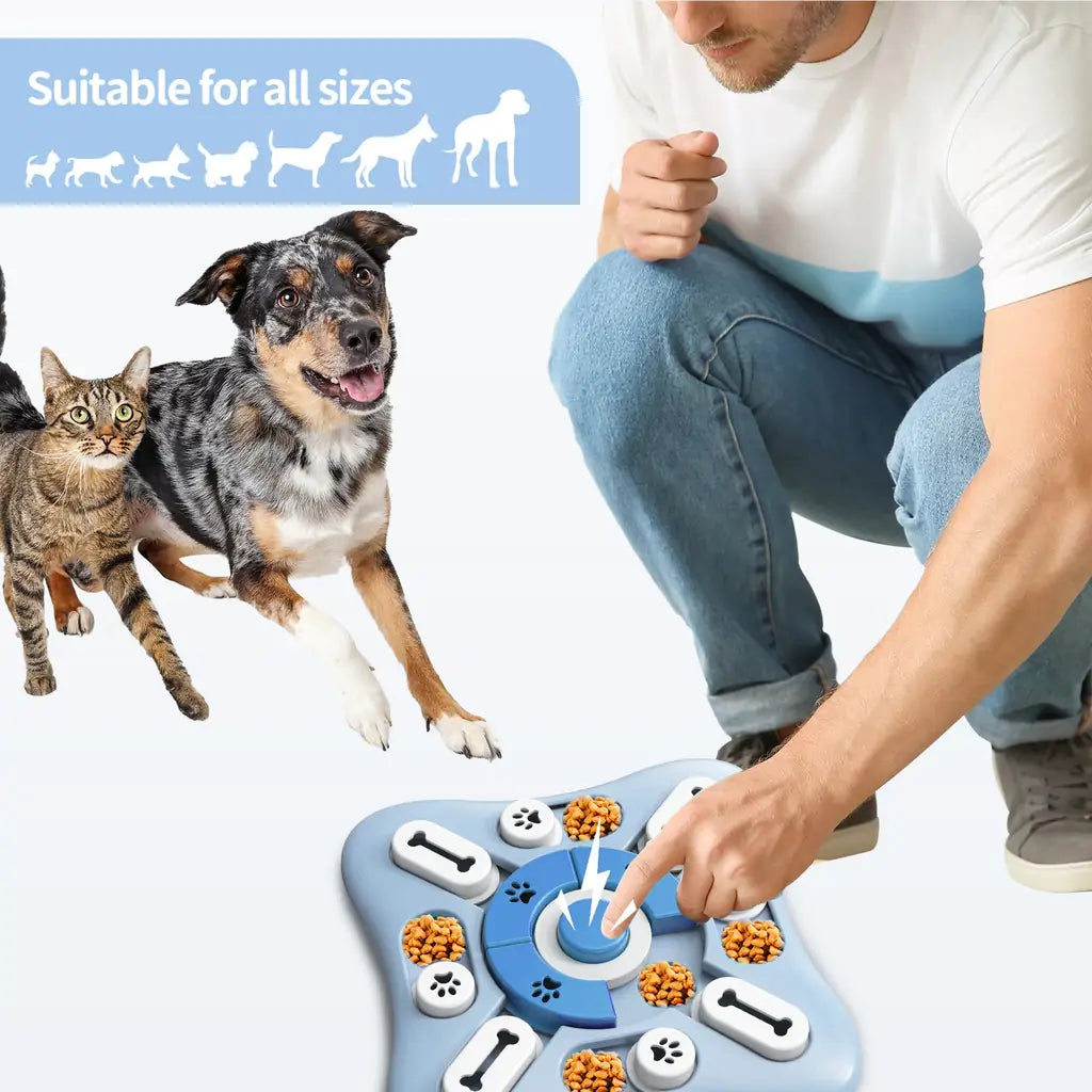 Interactive Dog Toy – Sound-Activated Slow Feeder & Treat Dispenser