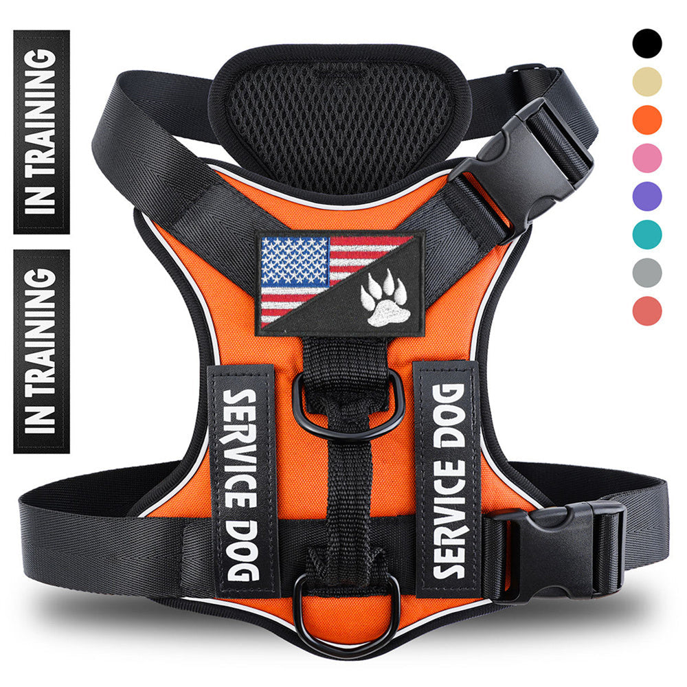 Reflective Dog Harness — Adjustable, Breathable, 6 Colors