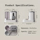 4 Colors Gravity Pet Feeder Water Dispenser Cute Cat Shaped Automatic Food Water Bowl Large Capacity Detachable Stable Anti Slip Base Feeding Supplies For Cats Puppies Small Animals Home Indoor Use