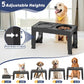 Elevated Dog Bowl Stand with Slow Feeder – 5 Adjustable Heights