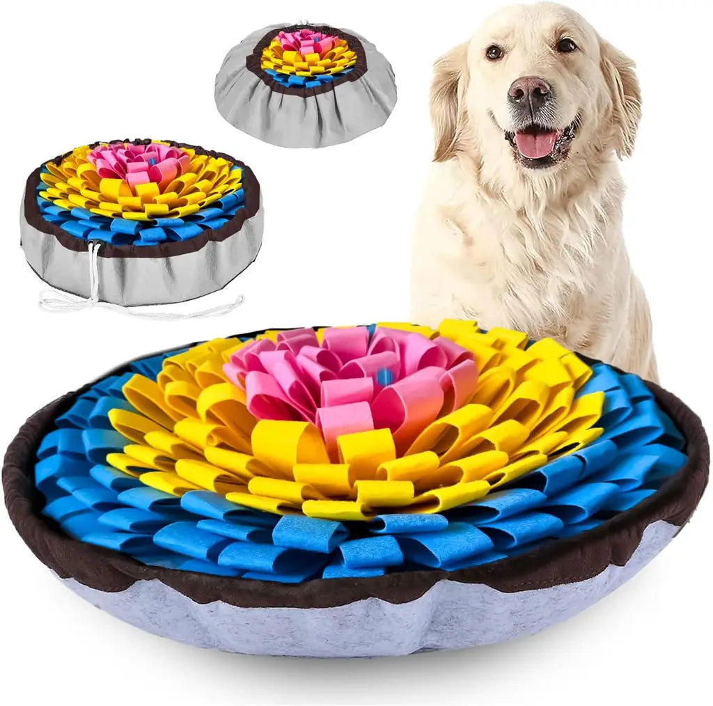 Adjustable Dog Snuffle Mat - Interactive Slow Feed Puzzle