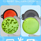 AONKEY 2 Pack Collapsible Dog Bowls with Bottle Carrier | Foldable Silicone Travel Bowls for Dogs | Small 15oz & Large 37oz