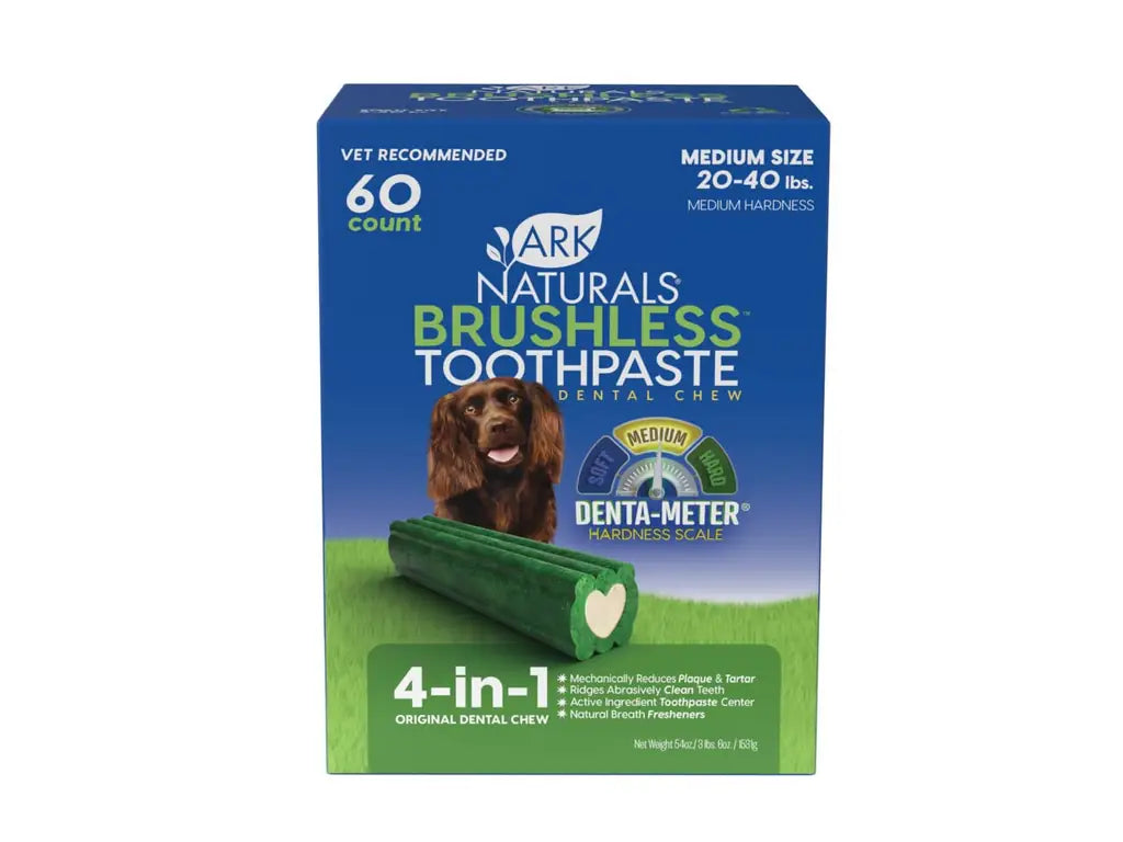 Ark Naturals Brushless Toothpaste, Dog Dental Chews for Small Breeds, Freshens Breath, Helps Reduce Plaque & Tartar, 12oz, 1 Pack