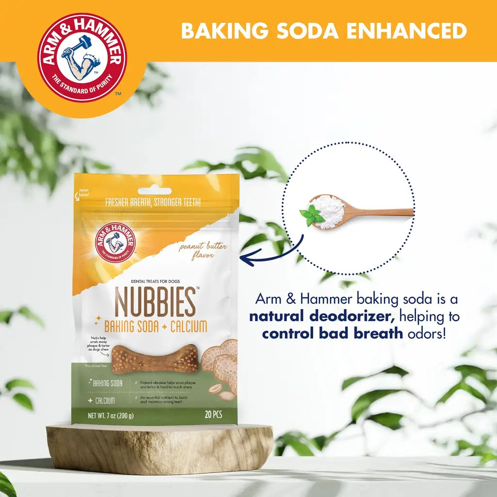 Arm and Hammer Nubbies Dental Chews Baking Soda Dog Dental Treats