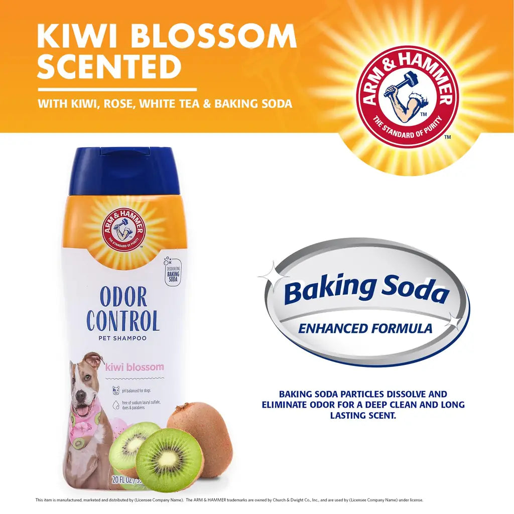 Arm & Hammer Deodorizing Dog Shampoo | Baking Soda Formula, Tearless, 20 Fl Oz