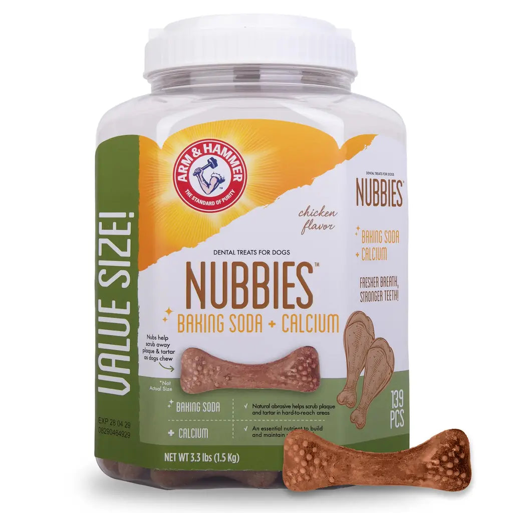 Arm and Hammer Nubbies Dental Chews Baking Soda Dog Dental Treats