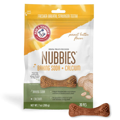 Arm and Hammer Nubbies Dental Chews Baking Soda Dog Dental Treats
