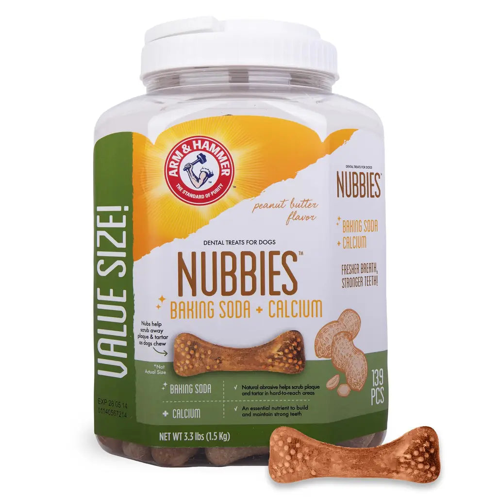 Arm and Hammer Nubbies Dental Chews Baking Soda Dog Dental Treats