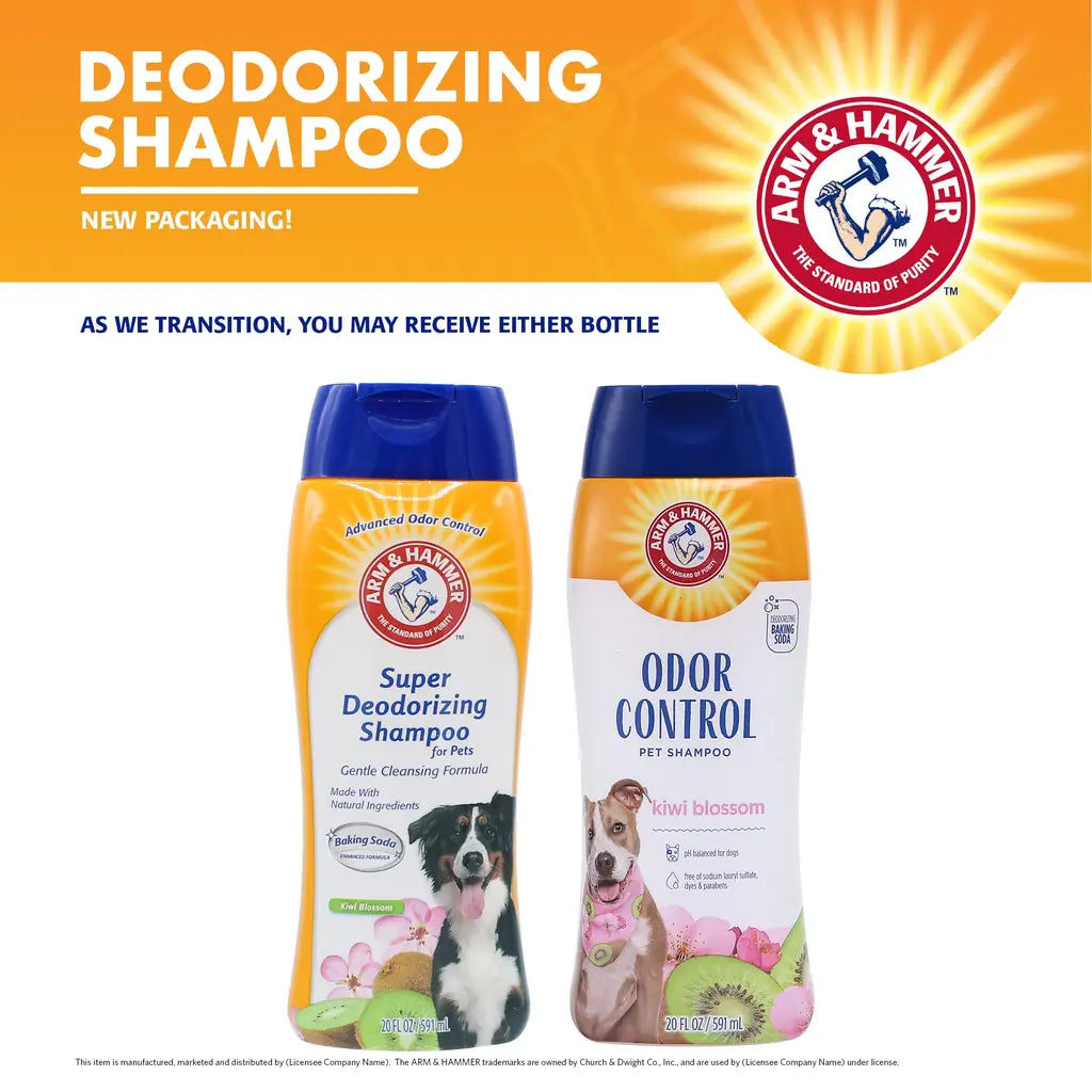 Arm & Hammer Deodorizing Dog Shampoo | Baking Soda Formula, Tearless, 20 Fl Oz