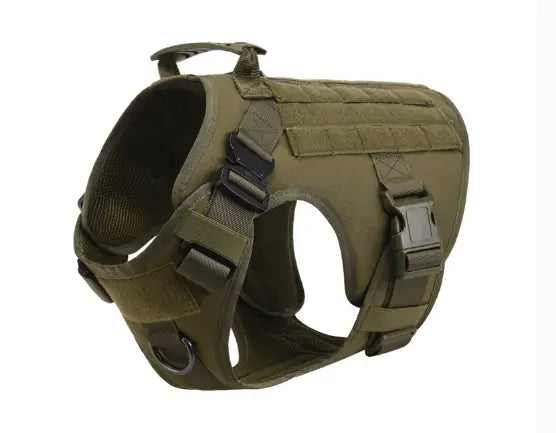 Tactical Dog Vest – MOLLE Outdoor Harness
