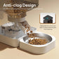 VOLUAS Automatic Cat Dog Feeder – Timed Dispenser, 4 Meals, Portion Control, Voice Recorder