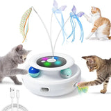 Automatic Cat Teaser Turntable Toy – Interactive Self-Entertainment for Cats