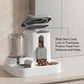 4 Colors Gravity Pet Feeder Water Dispenser Cute Cat Shaped Automatic Food Water Bowl Large Capacity Detachable Stable Anti Slip Base Feeding Supplies For Cats Puppies Small Animals Home Indoor Use