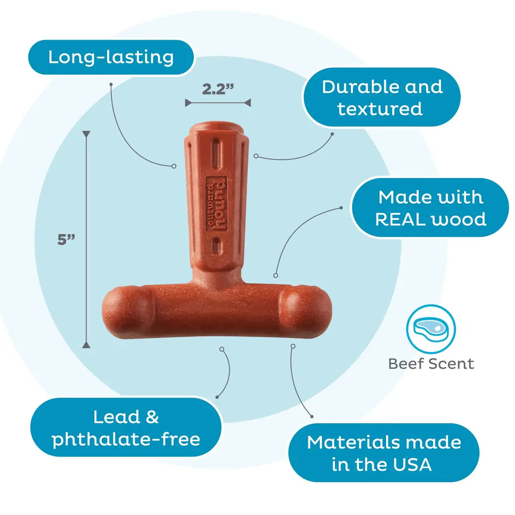Pupstages Dogwood Calming Dog Chew Toy – Natural Relief for Moderate Chewers