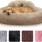 PetJett Calming Donut Dog Bed | Anti-Anxiety Faux Fur Pet Bed