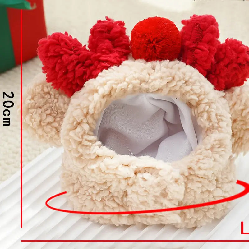 Festive Pet Set - Christmas Hat & Bib for Dogs and Cats