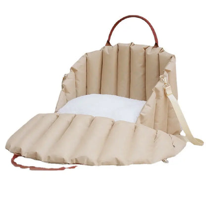 Travel Handbag Pet Bed – Winter-Ready Cat & Dog Mat