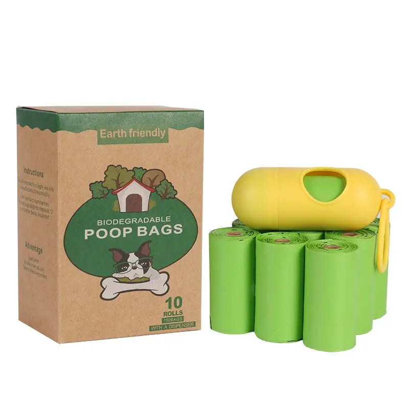 Eco-Friendly Dog Poop Bags – Corn Starch Biodegradable & PLA Compostable Pet Waste Bags (Leak-Proof)