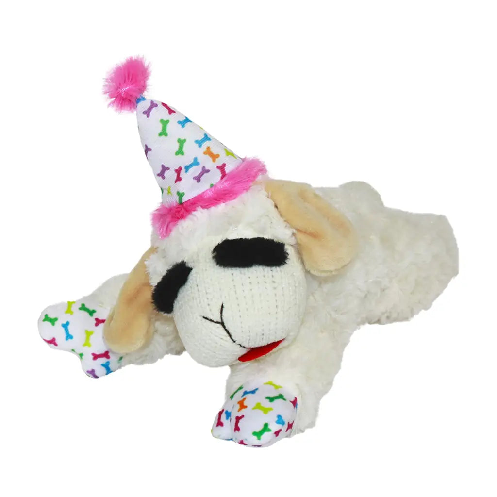 Lamb Chop Dog Plush Toy - Squeaky Toy for Small & Medium Dogs